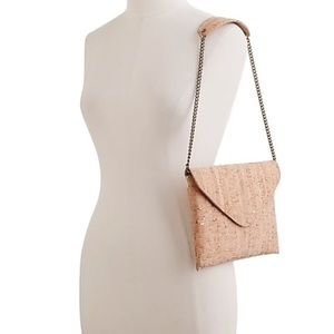 J.Crew Invitation Clutch in cork